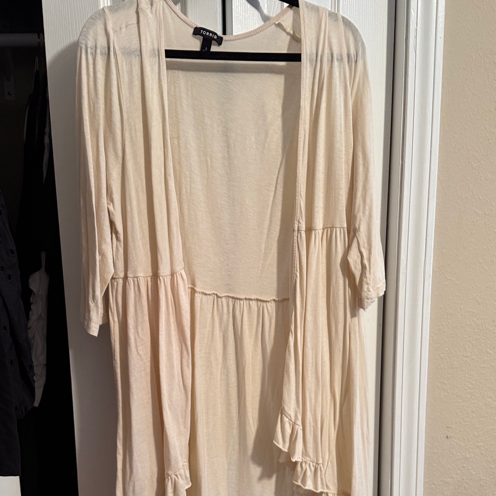 Torrid Beige Knit Cardigan